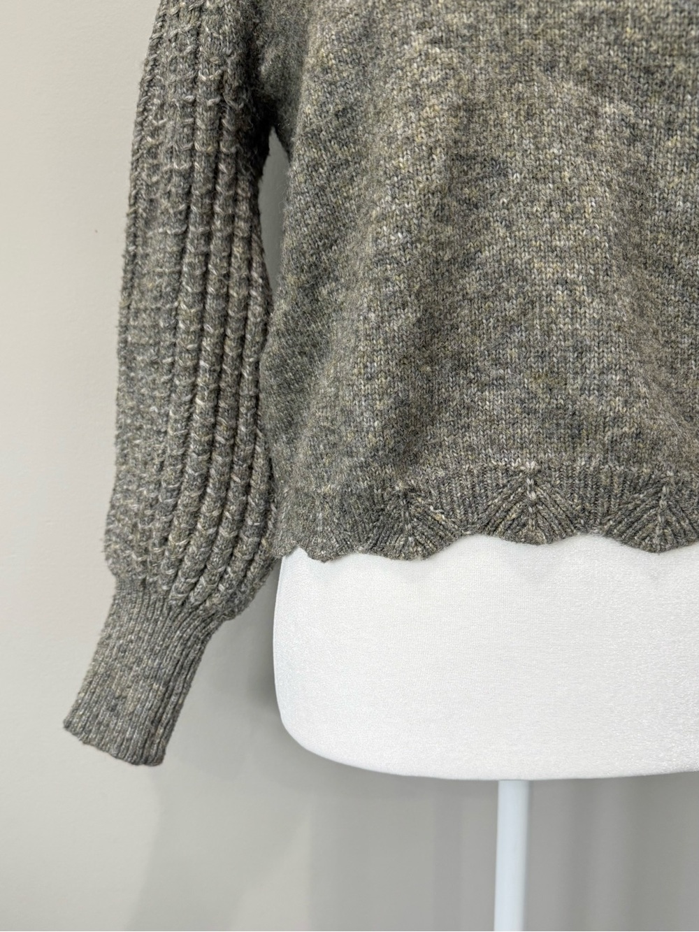 Frye Wool Blend Balloon Sleeve Sweater - Picture 4 of 5